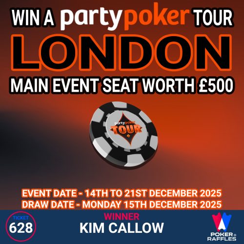 Win A £500 partypoker Tour Main Event Seat