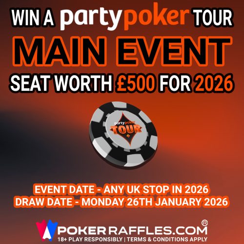 Win A £500 partypoker Tour 2026 Seat