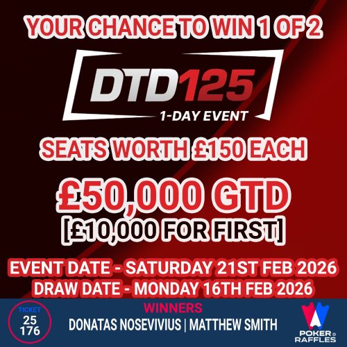 Win 1 of 2 DTD125 Seats Worth £150