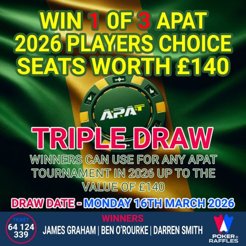 Win 1 of 3 APAT 2026 Players Choice Seats