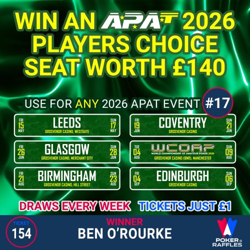 Win an APAT 2026 Players Choice Seat (£140) #17