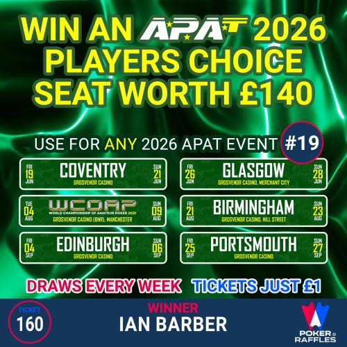 Win an APAT 2026 Players Choice Seat (£140) #19