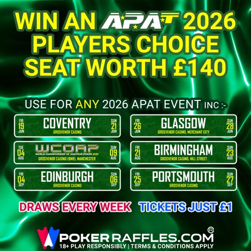 Win an APAT 2026 Players Choice Seat (£140) #20