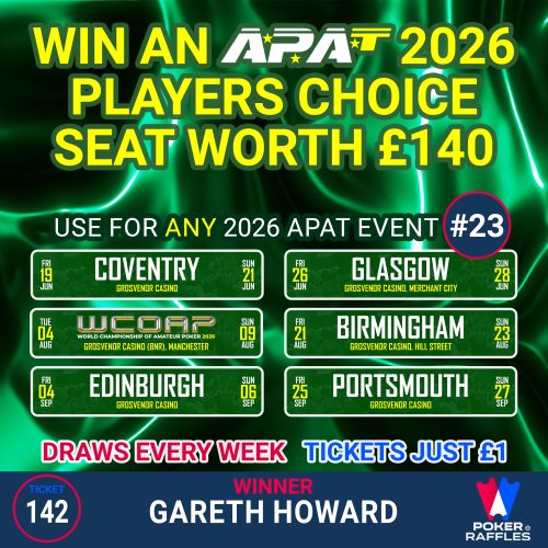 Win an APAT 2026 Players Choice Seat (£140) #23