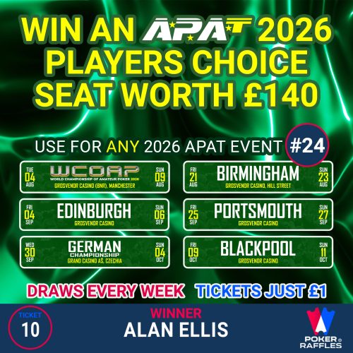 Win an APAT 2026 Players Choice Seat (£140) #24
