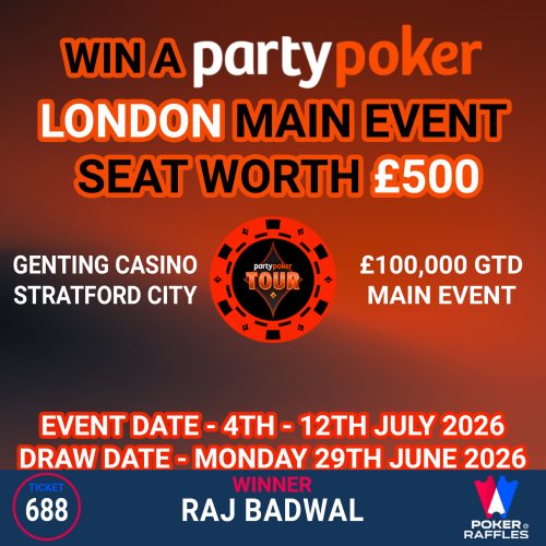 Win a partypoker London Main Event Seat (£500)