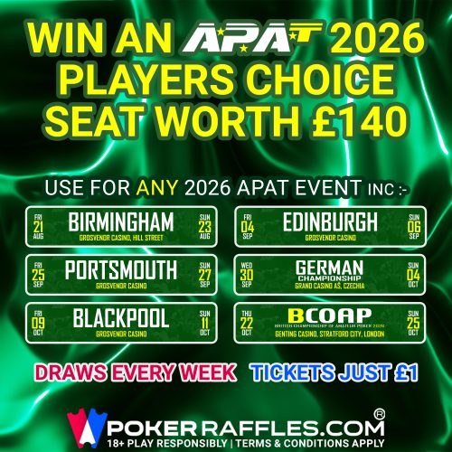 Win an APAT 2026 Players Choice Seat (£140) #33