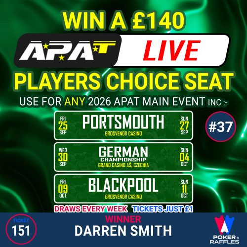 Win an APAT 2026 Players Choice Seat (£140) #37