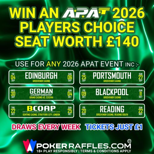 Win an APAT 2026 Players Choice Seat (£140) #35