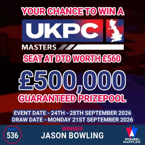 Win a UKPC Masters Seat Worth £560