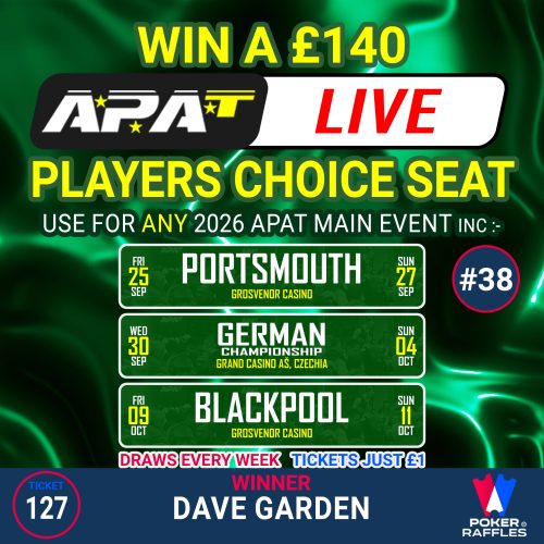 Win an APAT 2026 Players Choice Seat (£140) #38