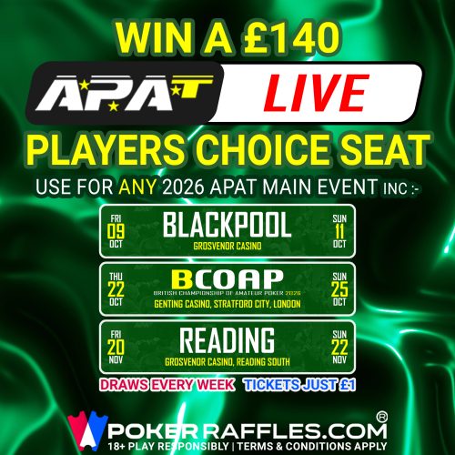 Win an APAT 2026 Players Choice Seat (£140) #40