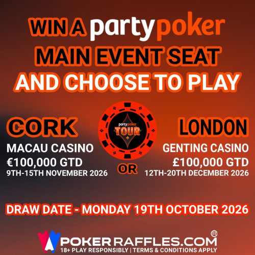 Win a partypoker Cork or London Tour Seat