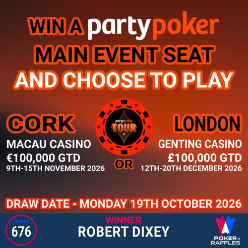 Win a partypoker Cork or London Tour Seat