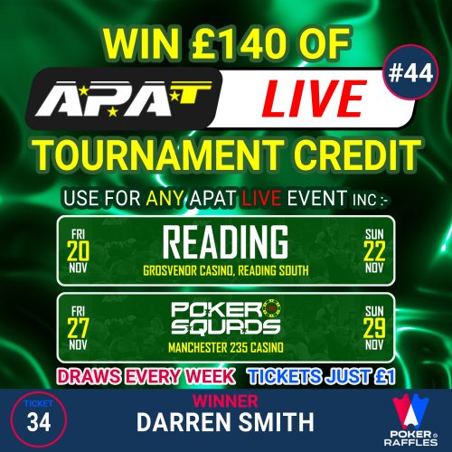 Win APAT Live Credit Worth £140 #44